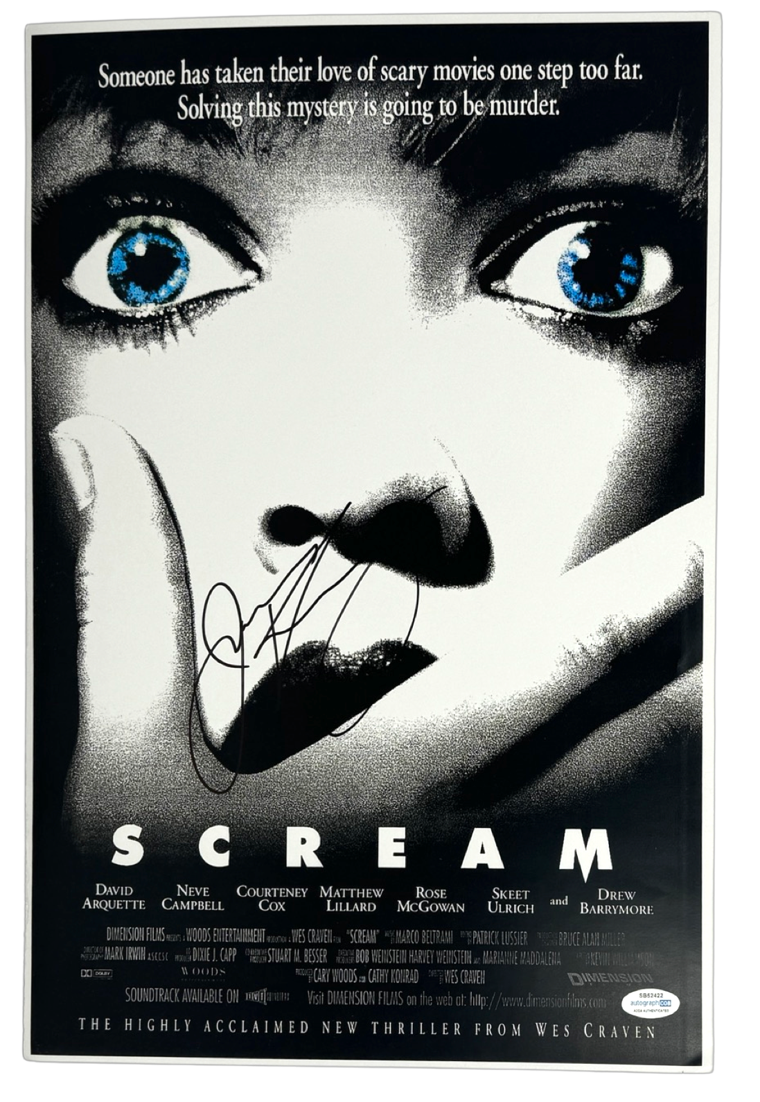 Jamie Kennedy Signed Autograph Scream Movie Poster 12x18 Photo Randy ACOA COA