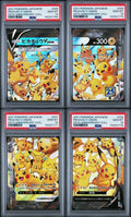 SET 4 PSA 10 GEM MINT JAPANESE POKEMON 2021 Pikachu V-UNION 025-028 SEQUENTIAL