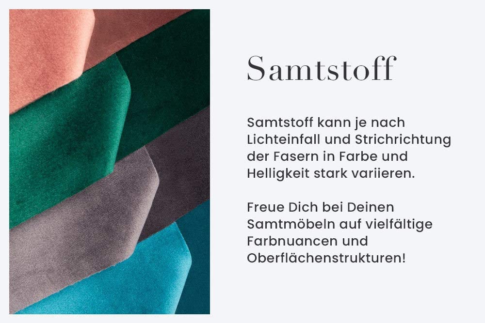 Edler Stuhl MODAN light-brown Samt mit Komfortgriff