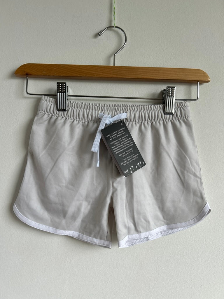 NEW Honeysuckle Light Green/Grey Swim Shorts • 4-5 years
