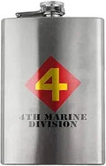 4th Marine Division 8oz. Flask flask