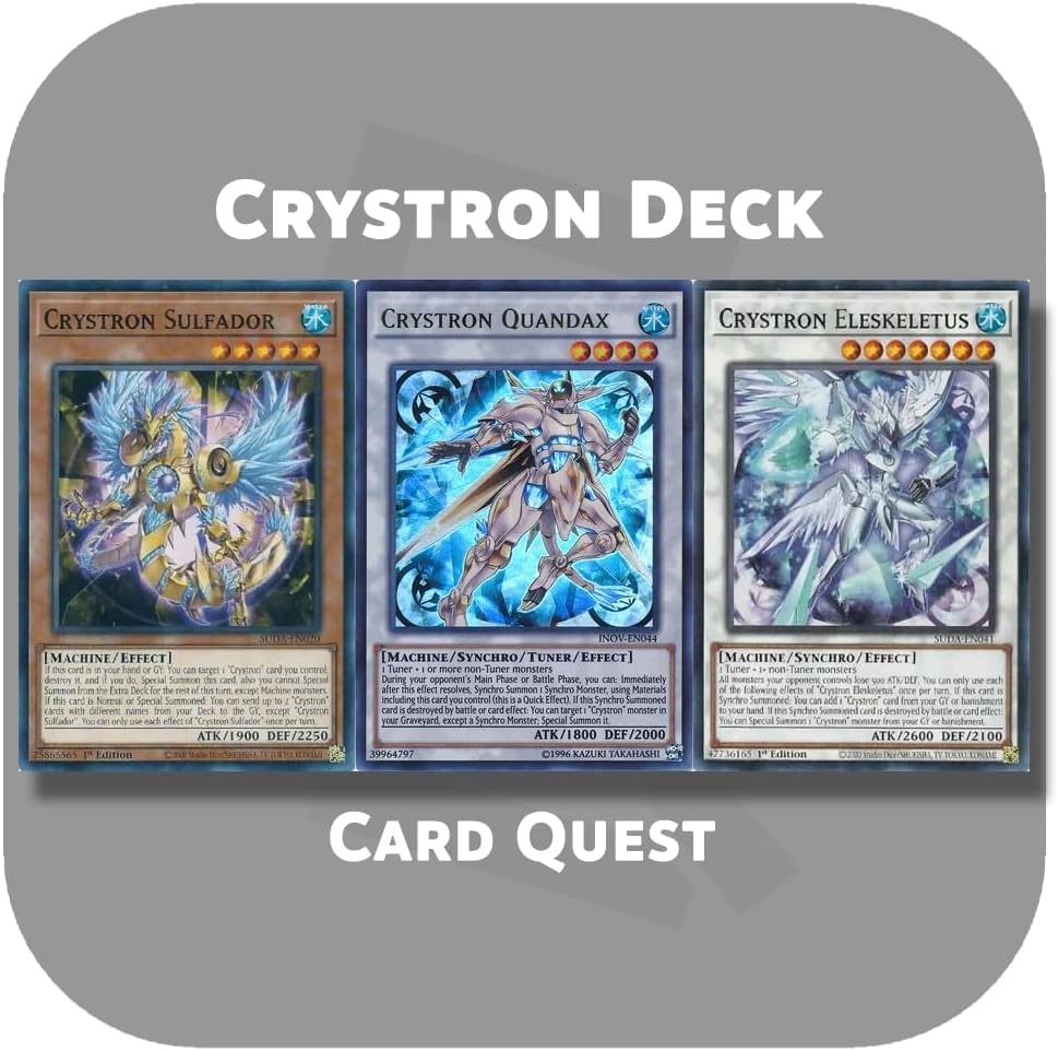 Complete Custom Deck for Yu-Gi-Oh! - Crystron Synchro Deck