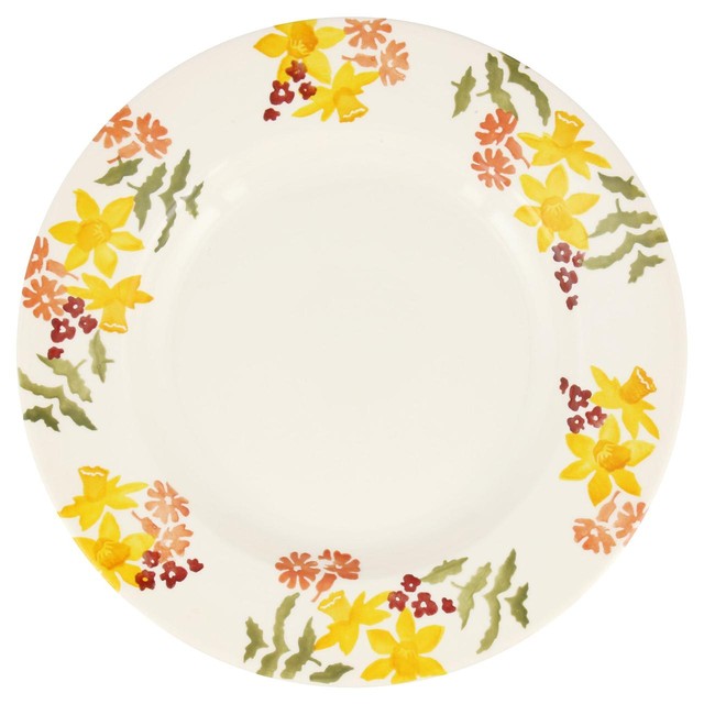 Emma Bridgewater Wild Daffodils plate 10 1/2 inch - British product