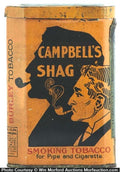 Campbell's Shag Tobacco Tin • Antique Advertising