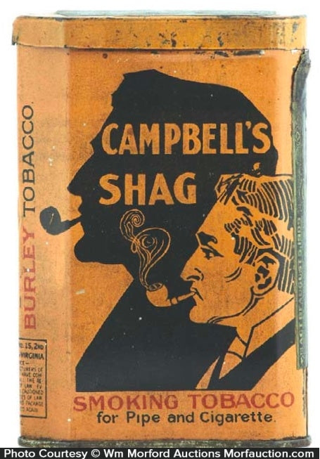 Campbell's Shag Tobacco Tin • Antique Advertising
