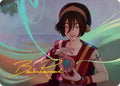 Toph, the First Metalbender Art Card (Gold-Stamped Signature) - Art Series: Avatar: The Last Airbender