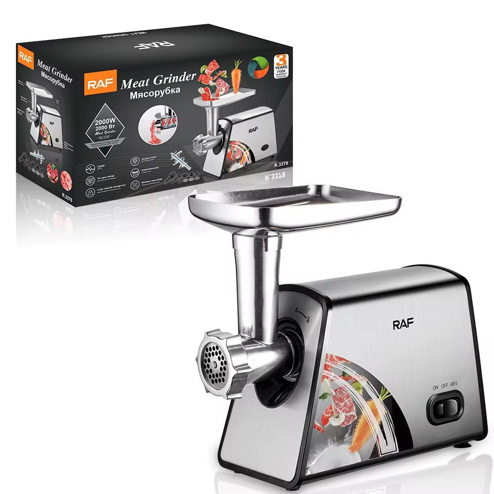 مفرمة لحم للمطبخ Meat Grinder 2000W R-3378 Hachoir à viande électrique en acier
