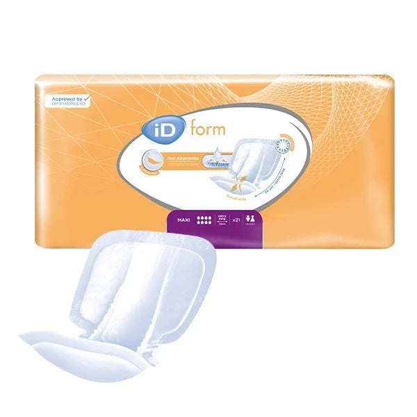 Ontex - Protection urinaire anatomique iD Form Maxi - Extra Long - Sachet de 30 pièces