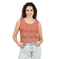White People End Racism Tank Top | Allyship & Black Pride