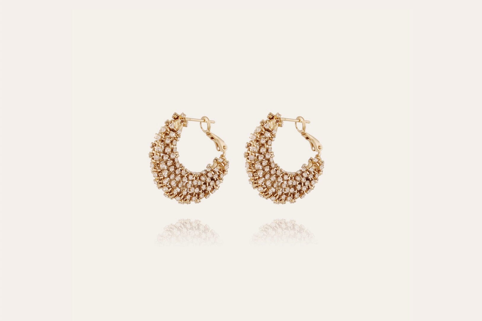 GAS BIJOUX Creolen "IZZIA" Strass crystal