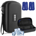 HIMDUZE Insulin Cooler Travel Case TSA Approved Refrigerated Medicine Cooler for Travel w/Thermometer Temperature Display Diabet