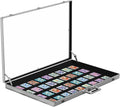 Portable Trade Show Display Case with Lock, 34"x22",Aluminum | Card Show Display Case with Clear Acrylic Glass, Large Table Top Sports Card Display Case for Jewelry, Collectibles Shows