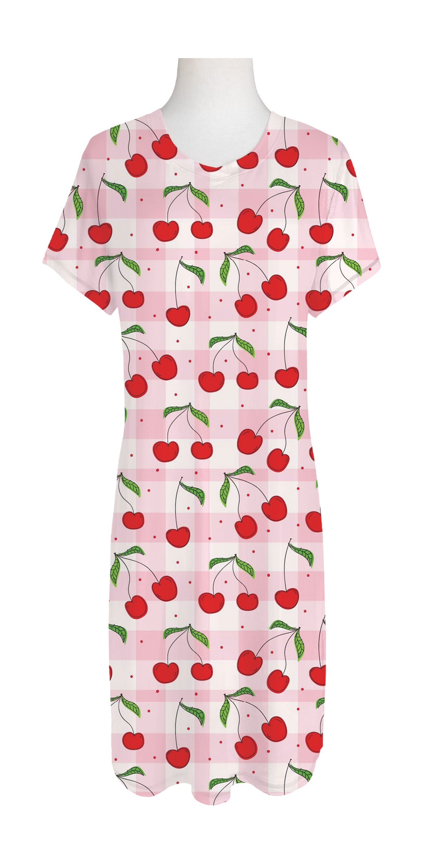 Cherry Hearts Sleep Dress