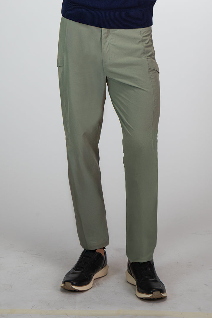 FRANCISCO TOLLI SLIM SOLID TROUSER CASUAL WITH DRAWSTRING