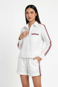 White Ribbon Short Set