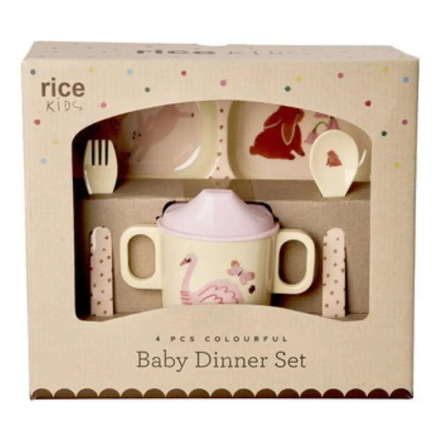 Rice - Fairy Tale melamine lunch box | Pink