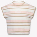 Fendi Kinder Meisjes T-Shirt In Licht Roze
