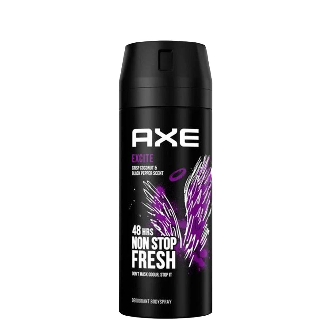 Axe Body Spray Deodorant for Men (Excite), 150ml