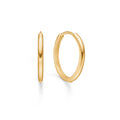8 kt guld knæk creoler, 20 mm