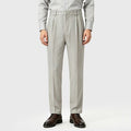 Men's Dress Pants Relaxed Fit Side Elastic Waist Comfort Work Trousers