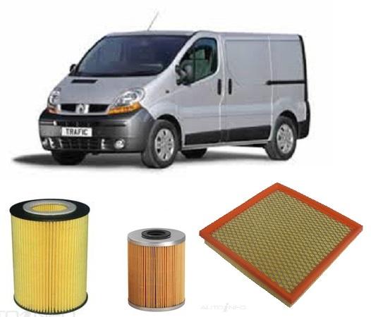 KIT2308 FILTER KIT  Renault    Trafic 2L 2.0L dCi    2005 05/07-on   Turbo Diesel 4Cyl M9R CRD SOHC 8V AIR  FUEL LUBE SERVICE KIT