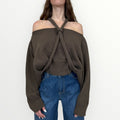 HAVEONE - MAGLIA CON SPALLE SCOPERTE