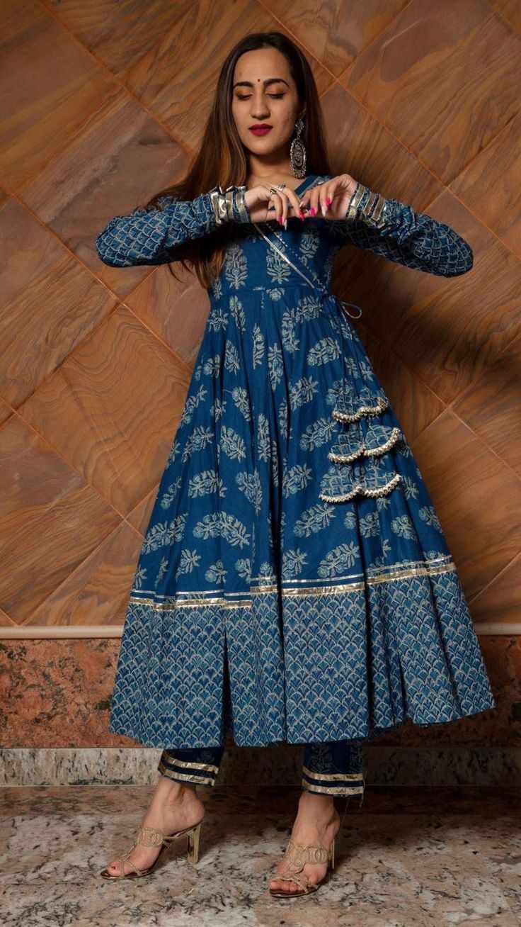 simple anarkali suit stitching ideas 💡