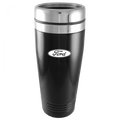 Ford Logo Black 16oz Stainless Steel Tumbler Travel Mug Official Licensed