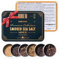 Smoke & Flame Sea Salt Gift Set of 6 – Gourmet Chefs Smoked Finishing Seasoning