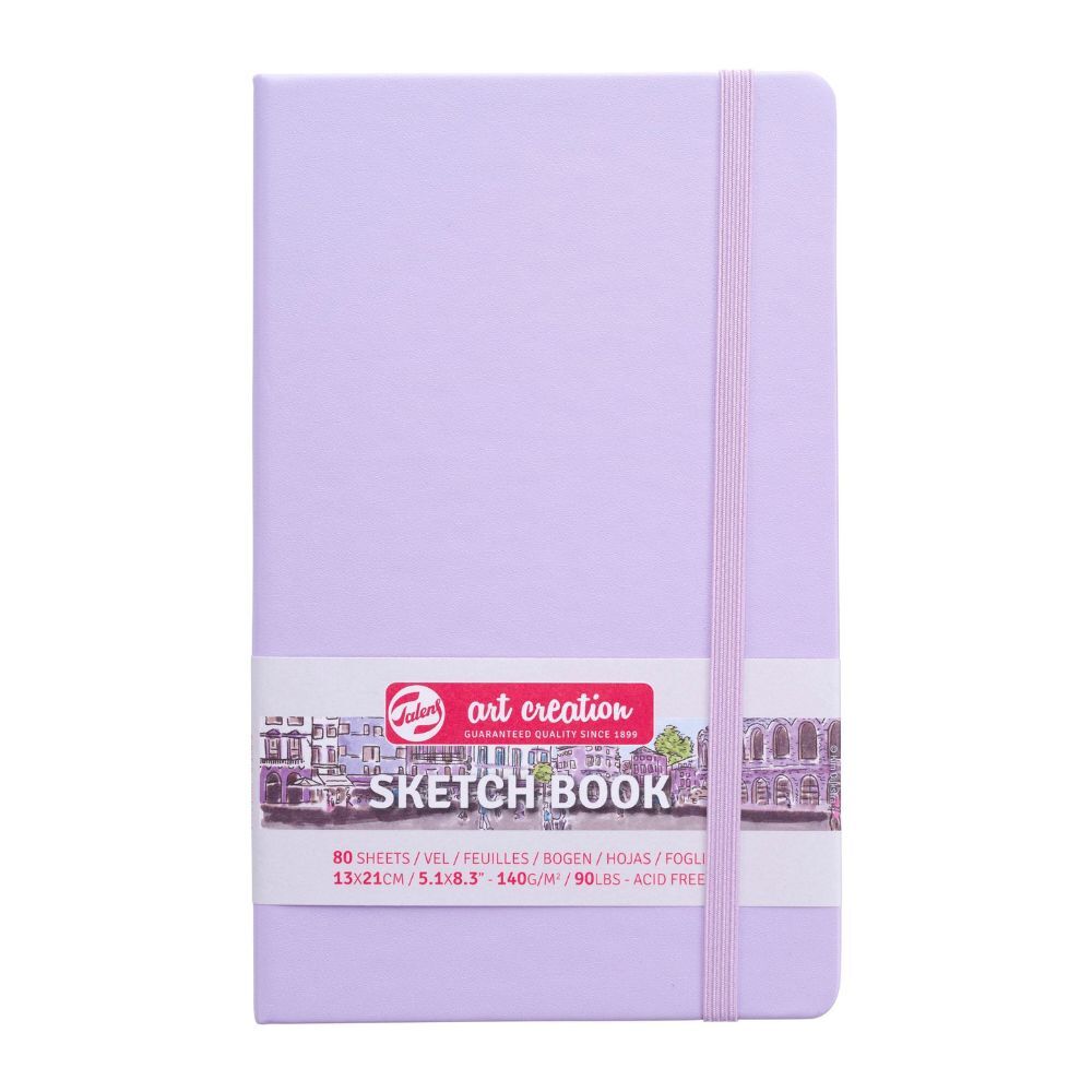 Talens Art Creation - Cuaderno de bocetos 80 hojas, 5.1 in x 8.3 in, Lila