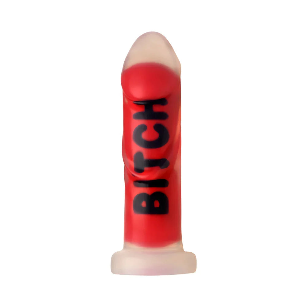 Master Series BITCH Silicone Girthy Harnessable Dildo With Suction Cup