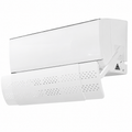 Déflecteur d’air pour climatiseur mural extensible et orientable 180°, protège contre le souffle direct de la climatisation, installation facile, couleur blanche.