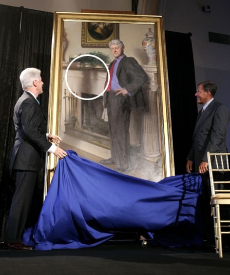 Official Bill Clinton portrait has secret reference to Monica Lewinsky