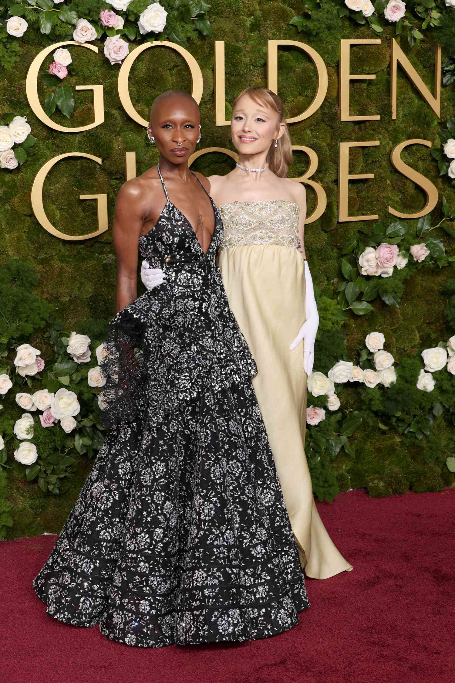 Ariana Grande Channeled Audrey Hepburn at the 2025 Golden Globes