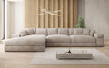 Designer Sofa Bernardo L Maxi mit breiter Ottomane in Cord