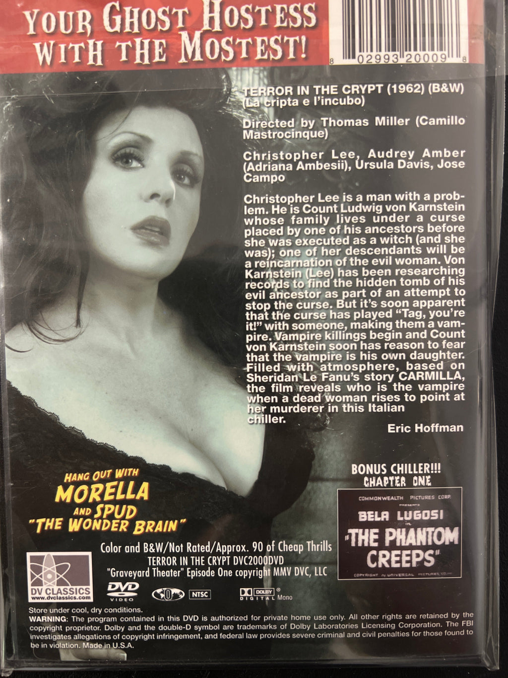Morella Presents Graveyard Theater Terror in the Crypt DVD