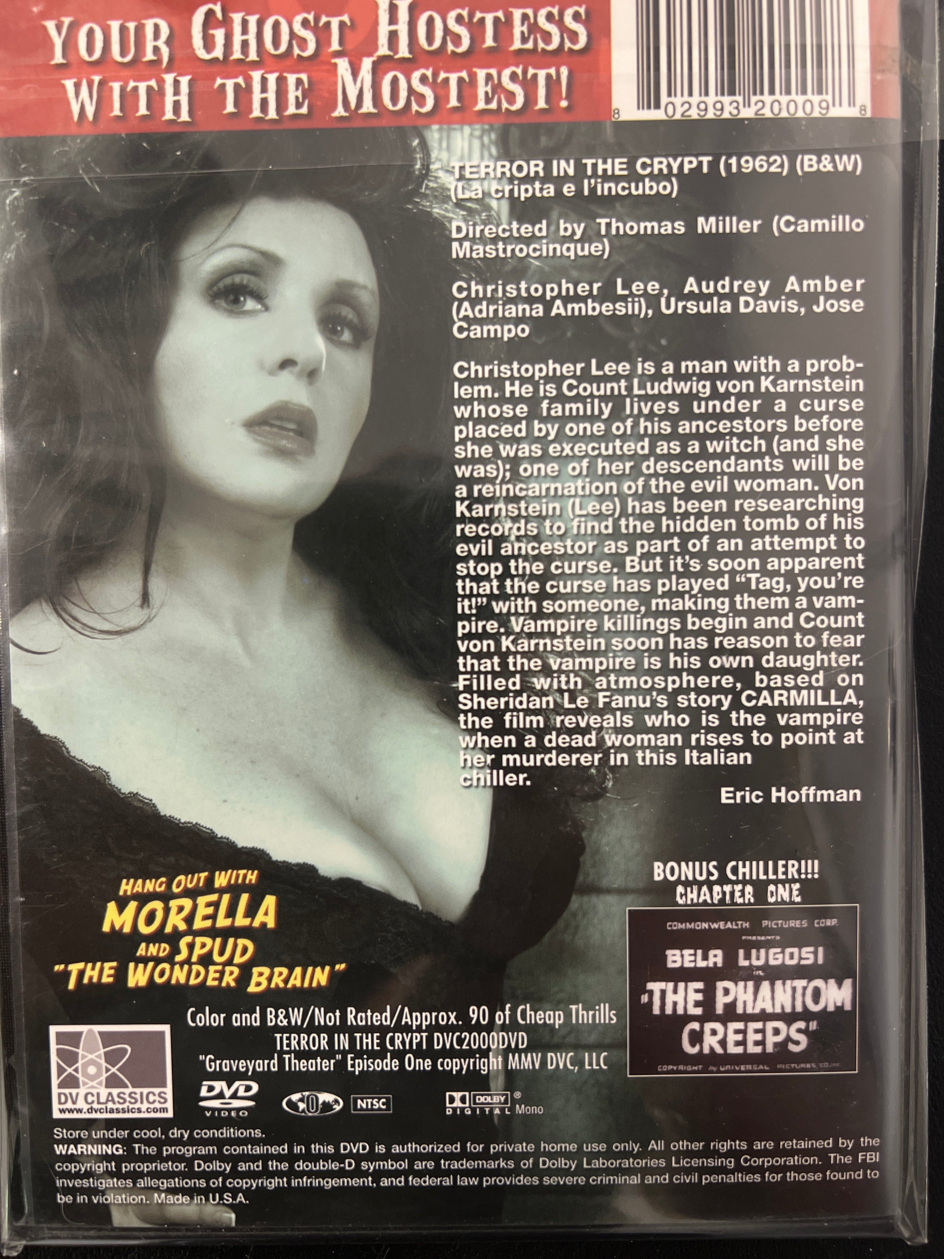 Morella Presents Graveyard Theater Terror in the Crypt DVD