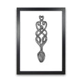 Welsh Spoon Art Print by Carissa Tanton Black Grain