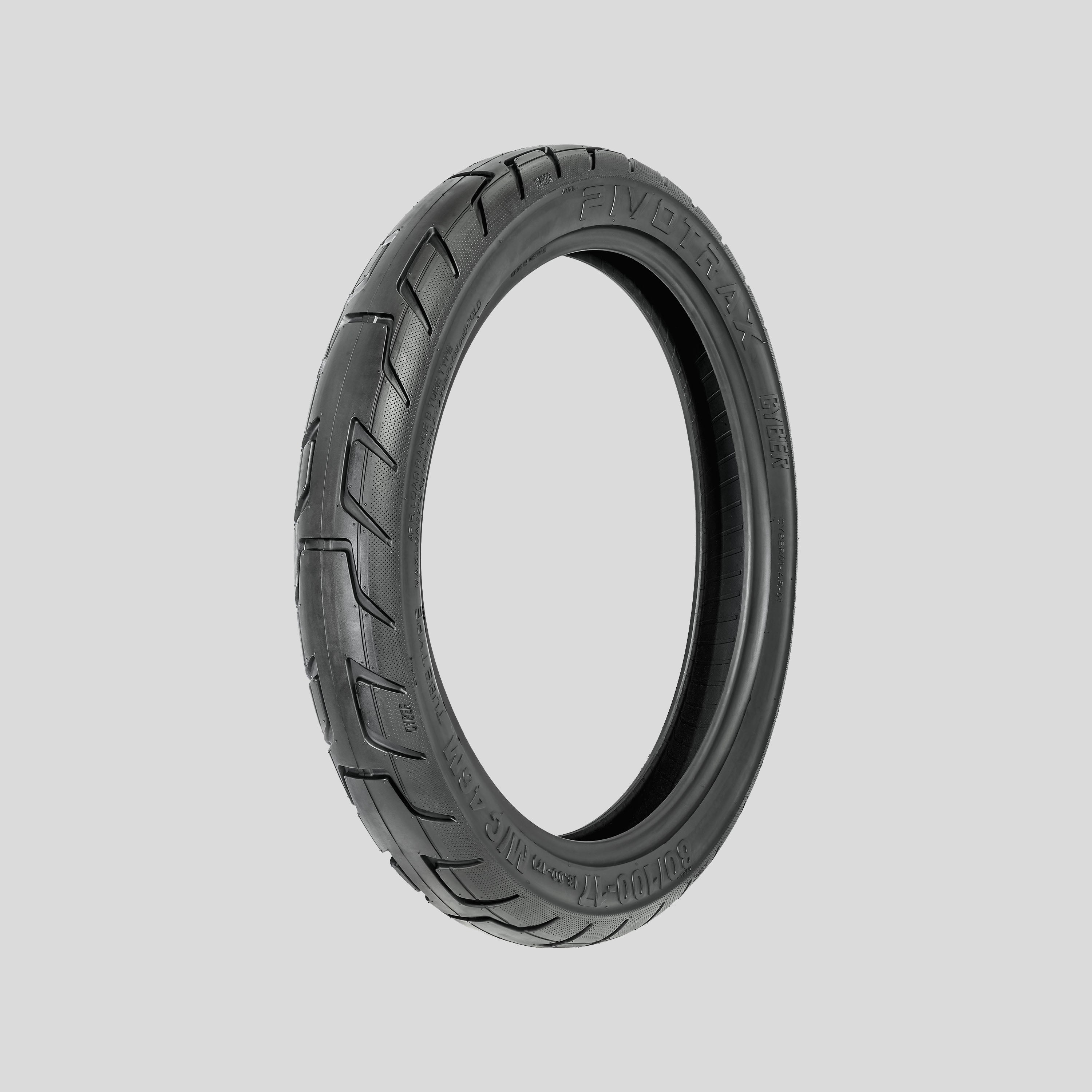 PIVOTRAX CYBER 80/100-17 Street Tire – High-Performance On-Road Tire