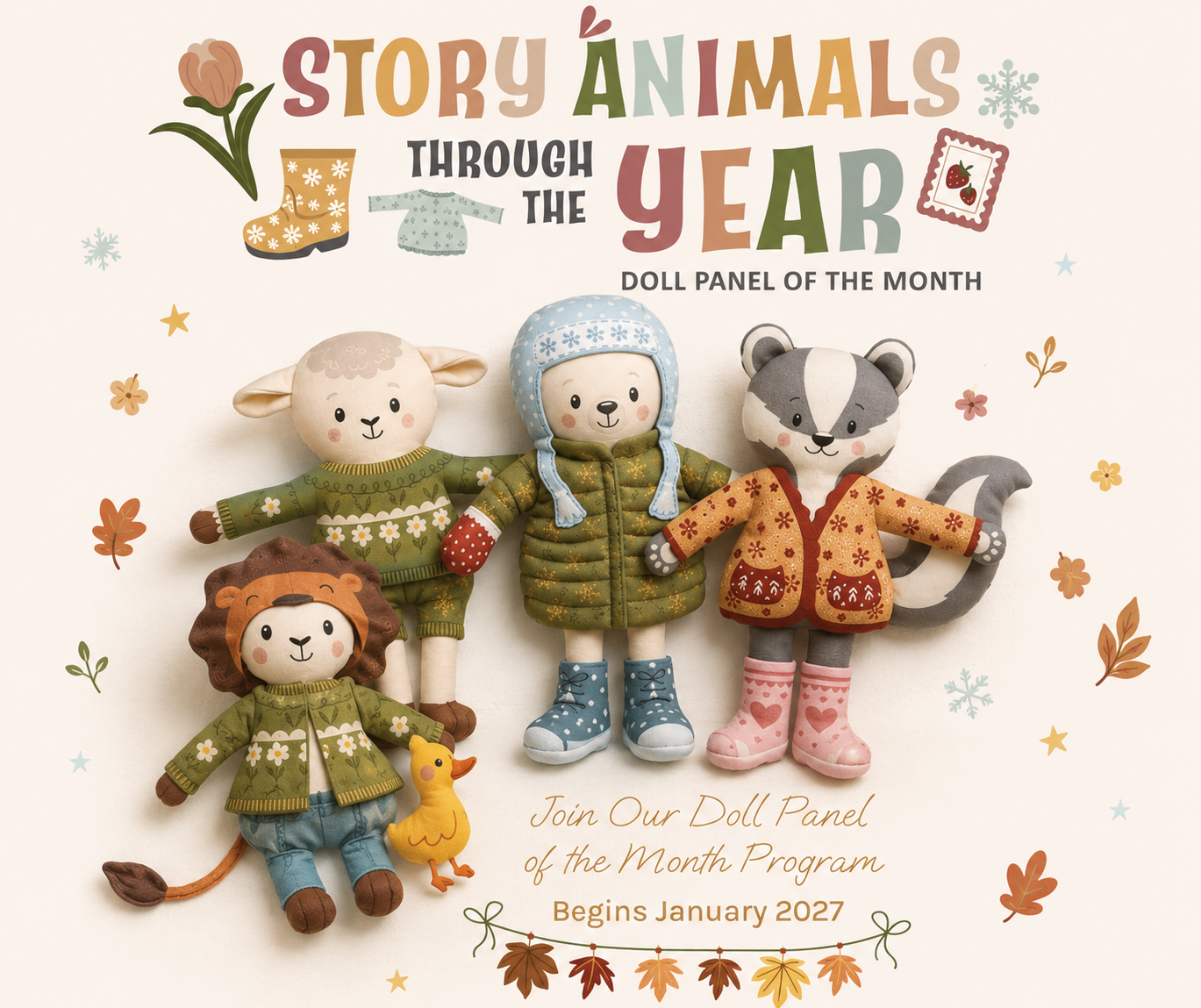 Story Animals Through the Year™ Panel Club 2027 Subscription