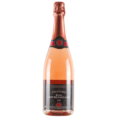 Bottle of Bechet de Rochefontaine Brut Rose Champagne, a rose Champagne from France.