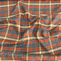 Robert Kaufman Mammoth flannel rust plaid on mannequin