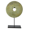Gongli · Disque bi en pierre verte