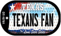 Texans Fan Texas Novelty Metal Dog Tag Necklace DT-10781