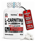 L Carnitina, Platinum 1300mg por porción | Carnitina, Vinagre de Manzana Organico, Cla y Cetonas de Frambuesa | Apoyo Metabólico | Pre Workout | Energía y Rendimiento para Hombres y Mujeres | 90 Caps