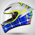 Capacete para moto integral AGV K3 SV 210301A multicolor five continents  tamanho S