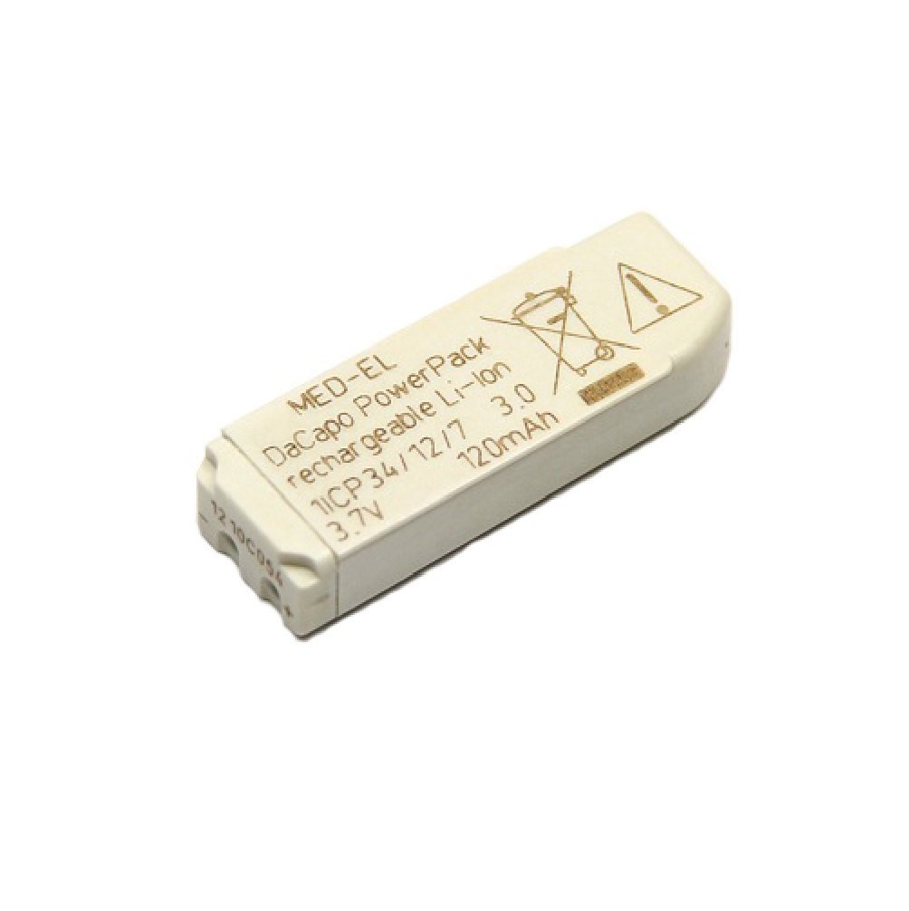 DaCapo rechargeable battery for MED-EL Opus 2