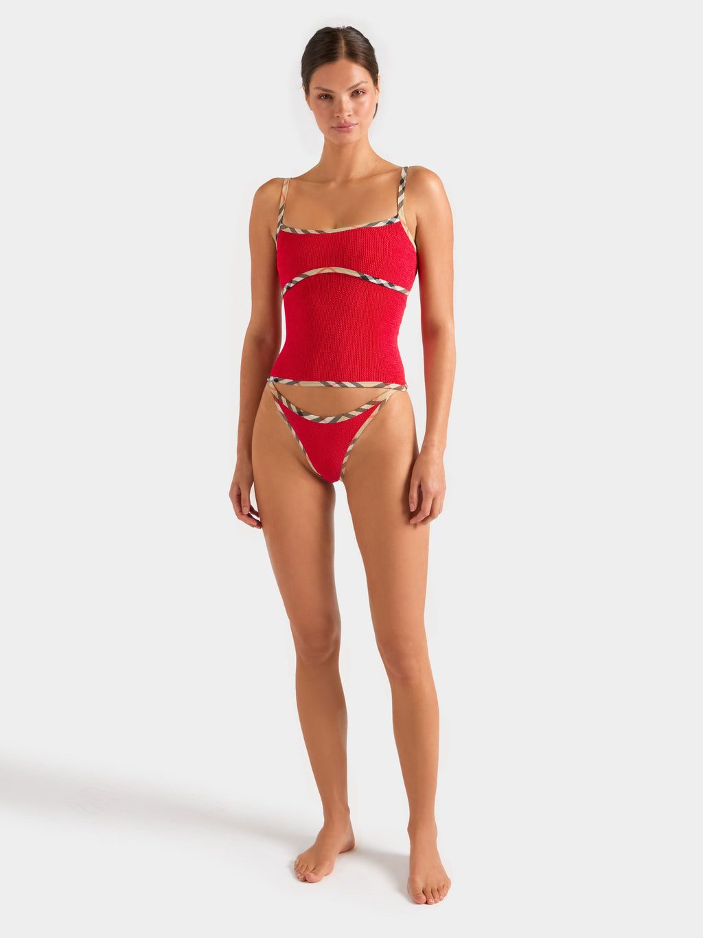 Burberry x Hunza G Tyler Bikini - Red/Check