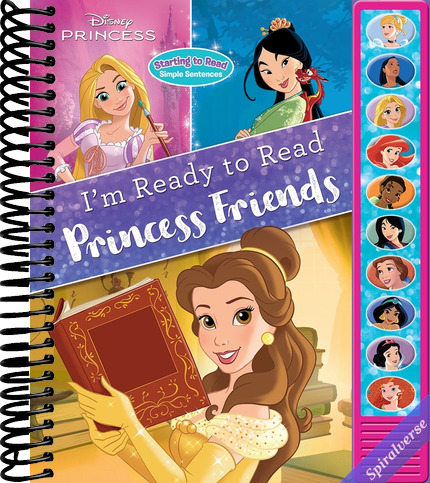Disney Princess Belle, Mulan, Cinderella, Rapunzel, and More! - I'm Ready to Read Princess Friends Sound Book