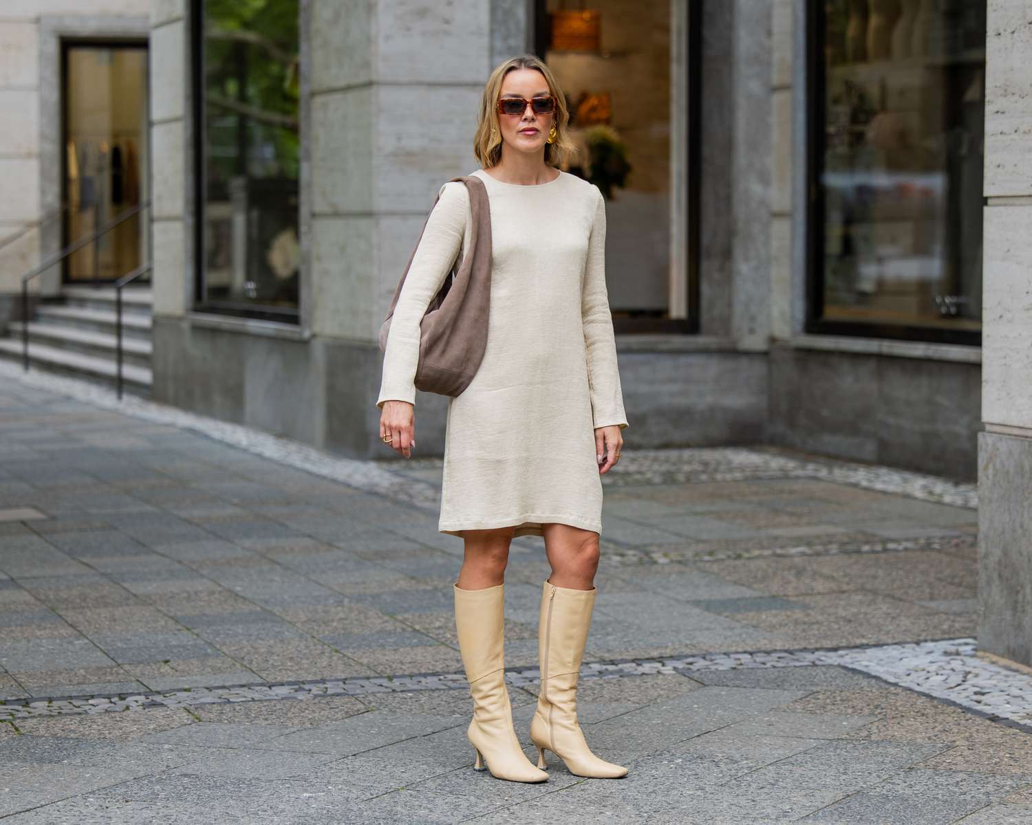 15 Ways to Wear Dresses With Boots This Fall